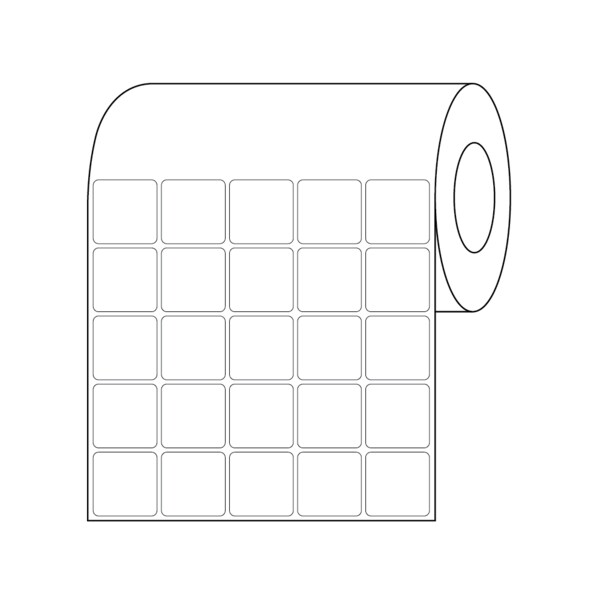 Nevs Xylene Resistant Slide Label, 15/16" x 15/16", 5 Across White CB-SL-TTP-5 - main